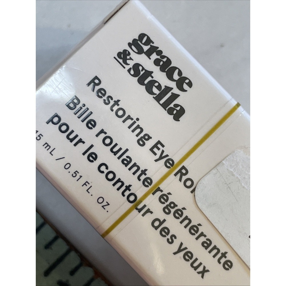 NEW grace & stella‎ Cooling Eye Serum Roller Depuff & Brighten Tired Eyes Vegan